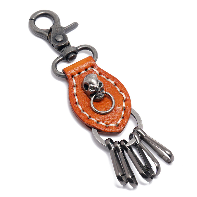 Women Accessories Pk - Jessingshow-Llavero de cuero tejido a mano