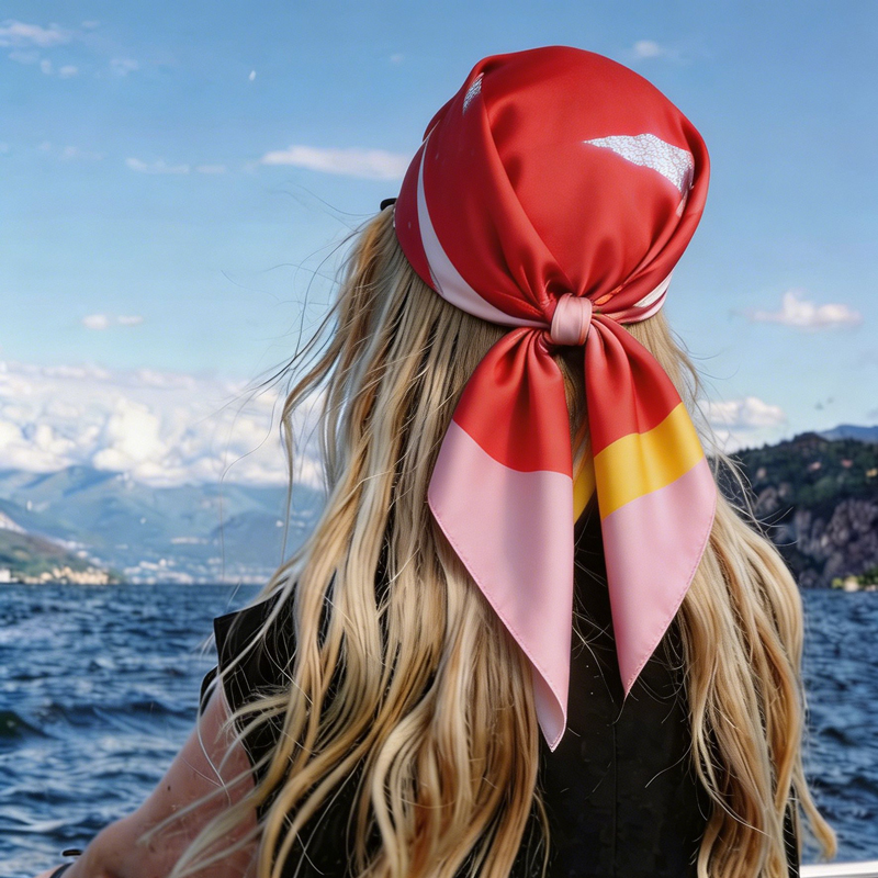 Women'S Accessories For Neck - Pañuelo Cuadrado de Moda con Estampado