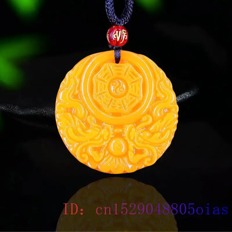 Women'S Yellow Accessories - Colgante de Dragón de Jade amarillo