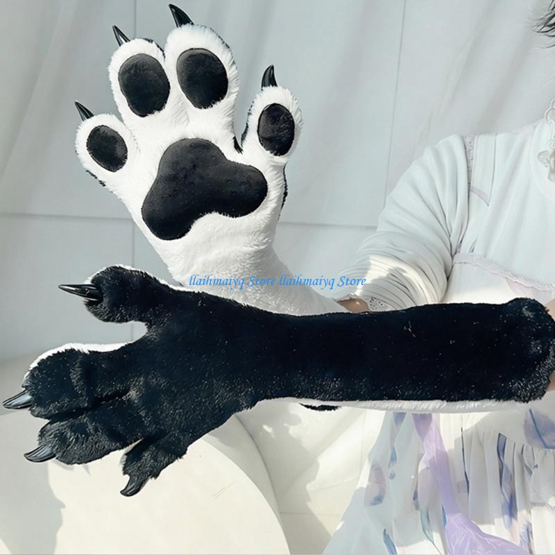 Women Accessories Description - 573B Guantes garra y zorros peluche,