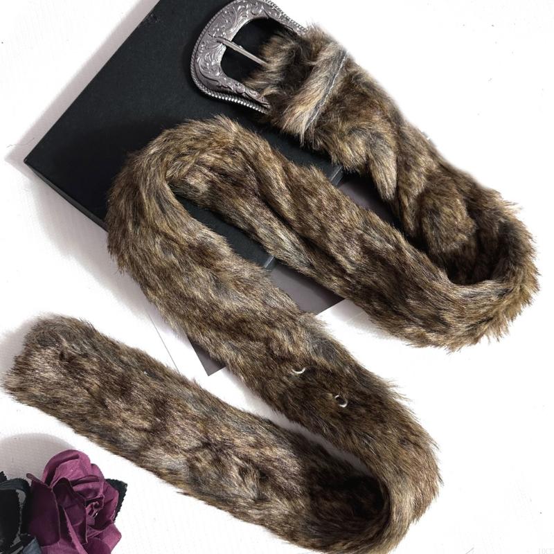 Cinturón invierno felpa peluda - Women Accessories Description reseña y precio