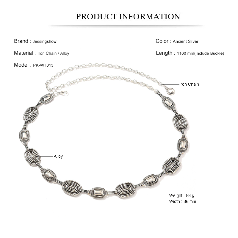 Cadena de cintura de metal de  - Women Accessories Pk reseña y precio