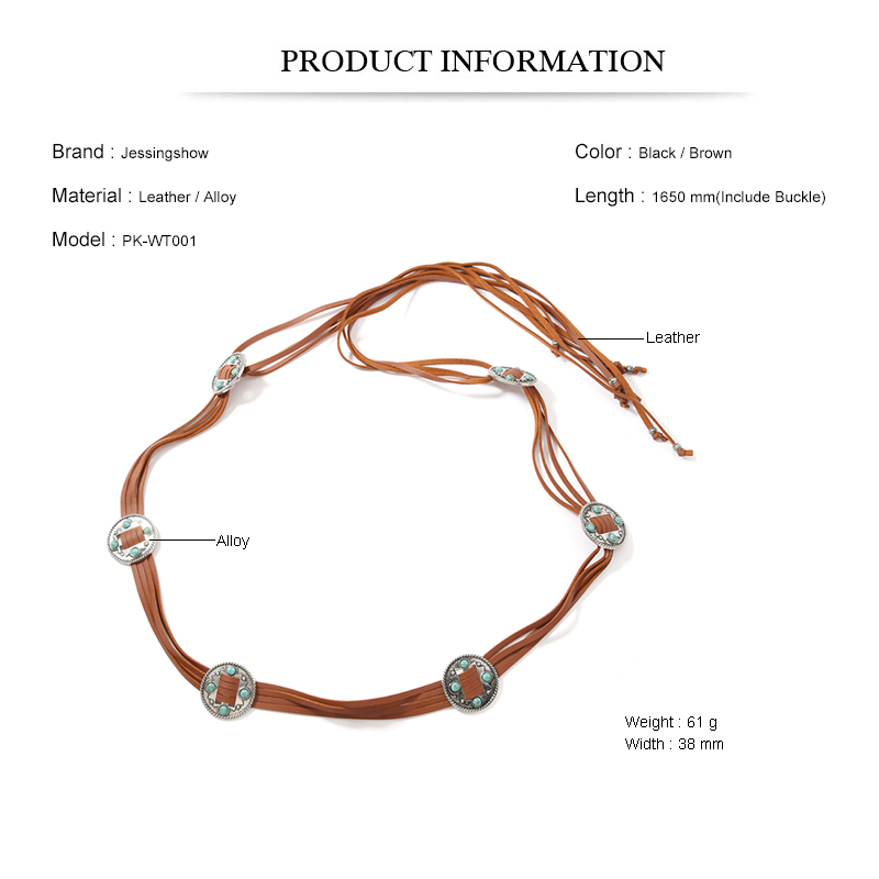 Cinturón de cuero para mujer e - Women Accessories Pk reseña y precio