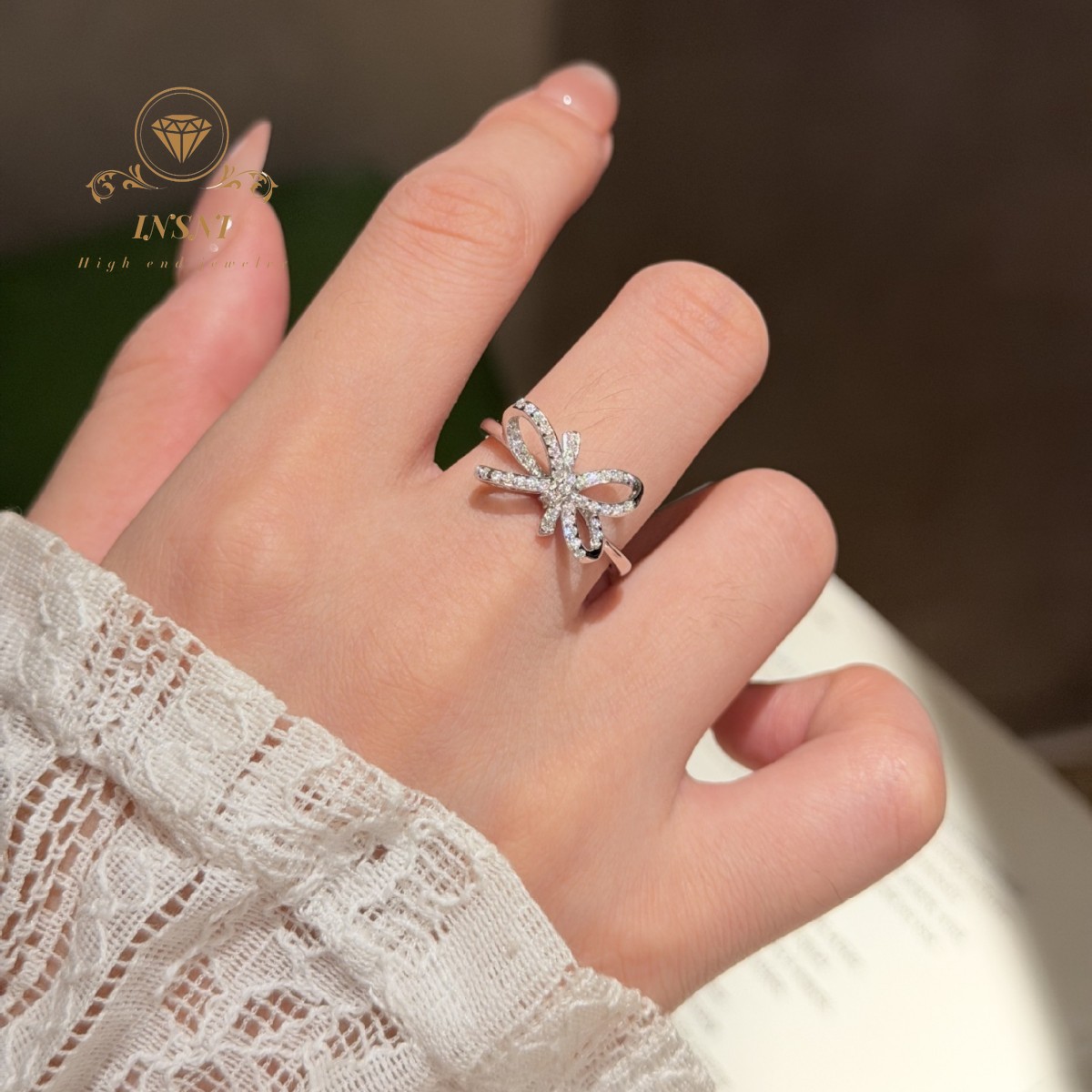 Anillo de Plata con Diamantes  - Women'S Affordable Accessories reseña y precio