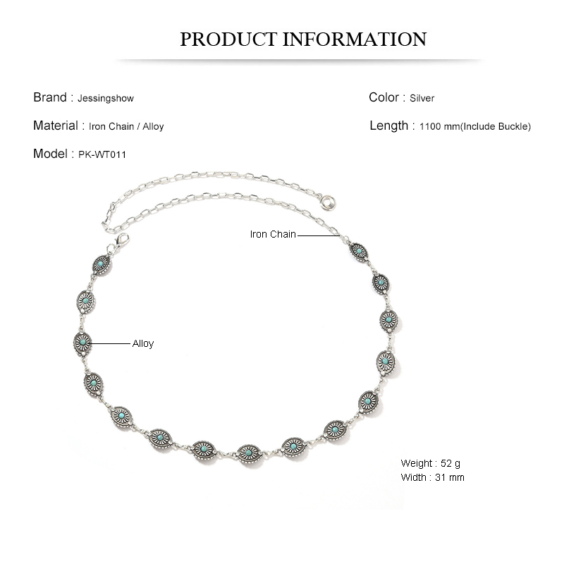 Cadena de cintura de metal vin - Women Accessories Pk reseña y precio
