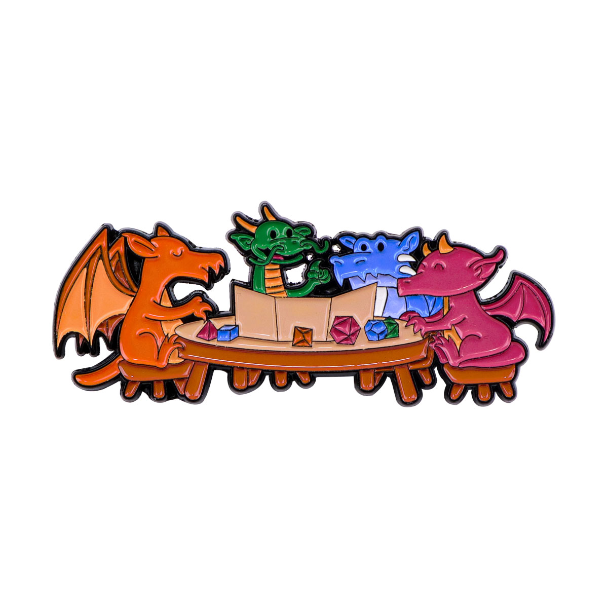 Game Dice Enamel Pin Dragon Ba - Women Accessories Picture reseña y precio