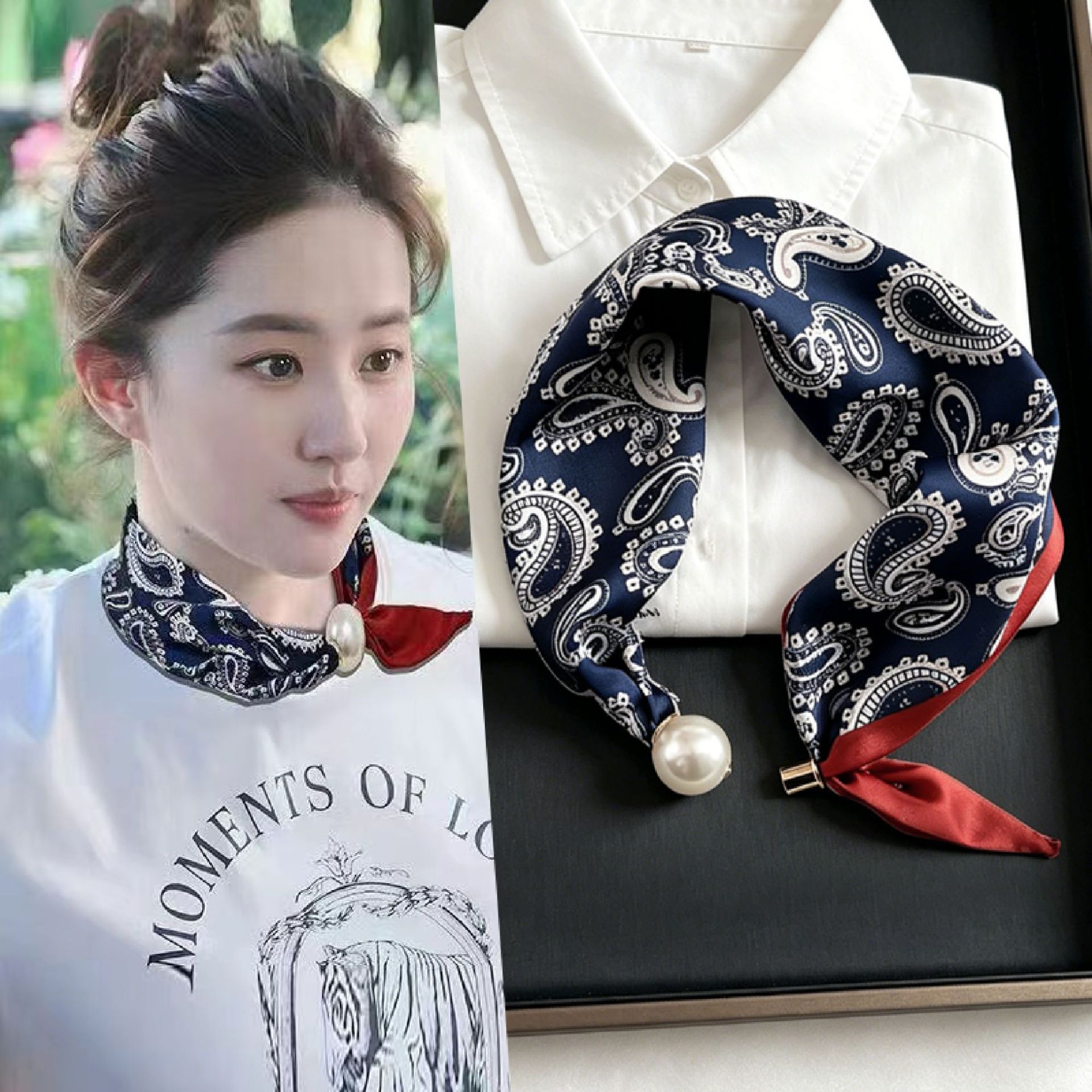 Nuevo Pañuelo con Estampado Pa - Women'S Accessories For Neck reseña y precio