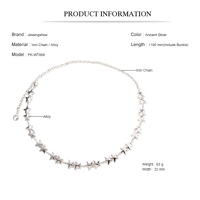 Cadena de cintura con estrella - Women Accessories Pk reseña y precio