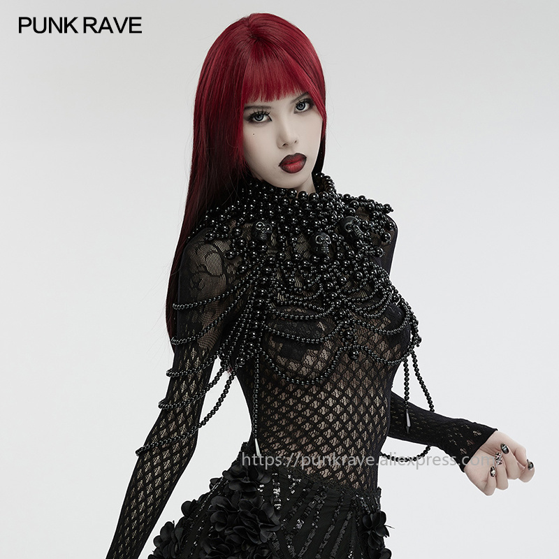 PUNK RAVE Collar gótico con cu - Women'S Accessories For Neck reseña y precio