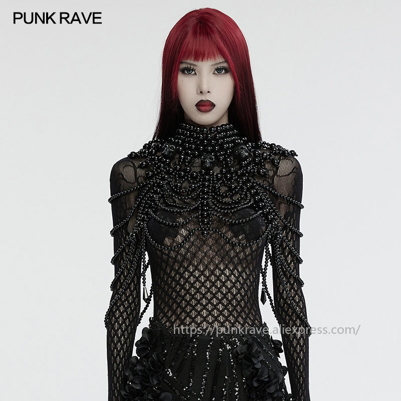 PUNK RAVE Collar gótico con cu - Women'S Accessories For Neck reseña y precio