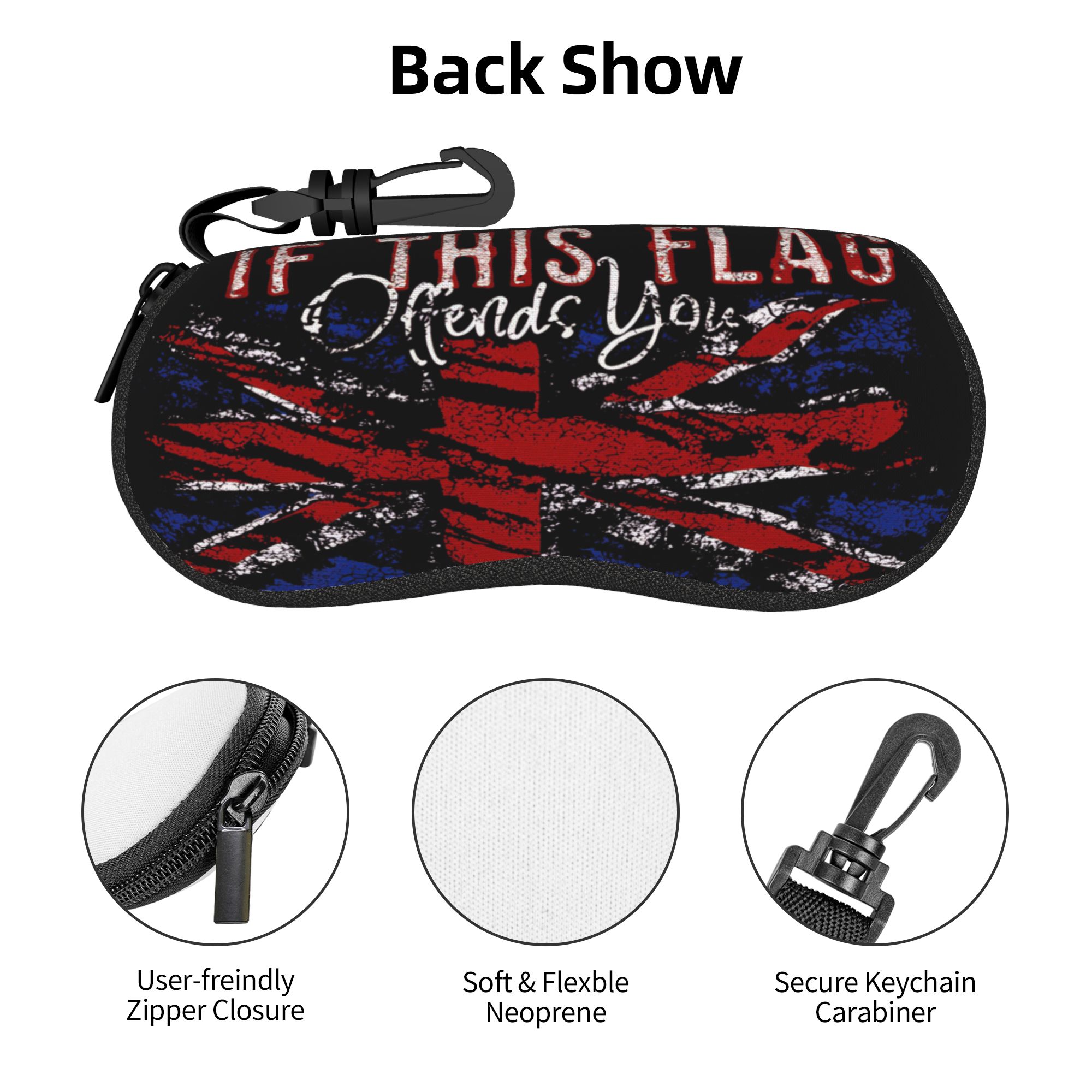 Estuche para gafas con bandera - Women'S Accessories Uk reseña y precio
