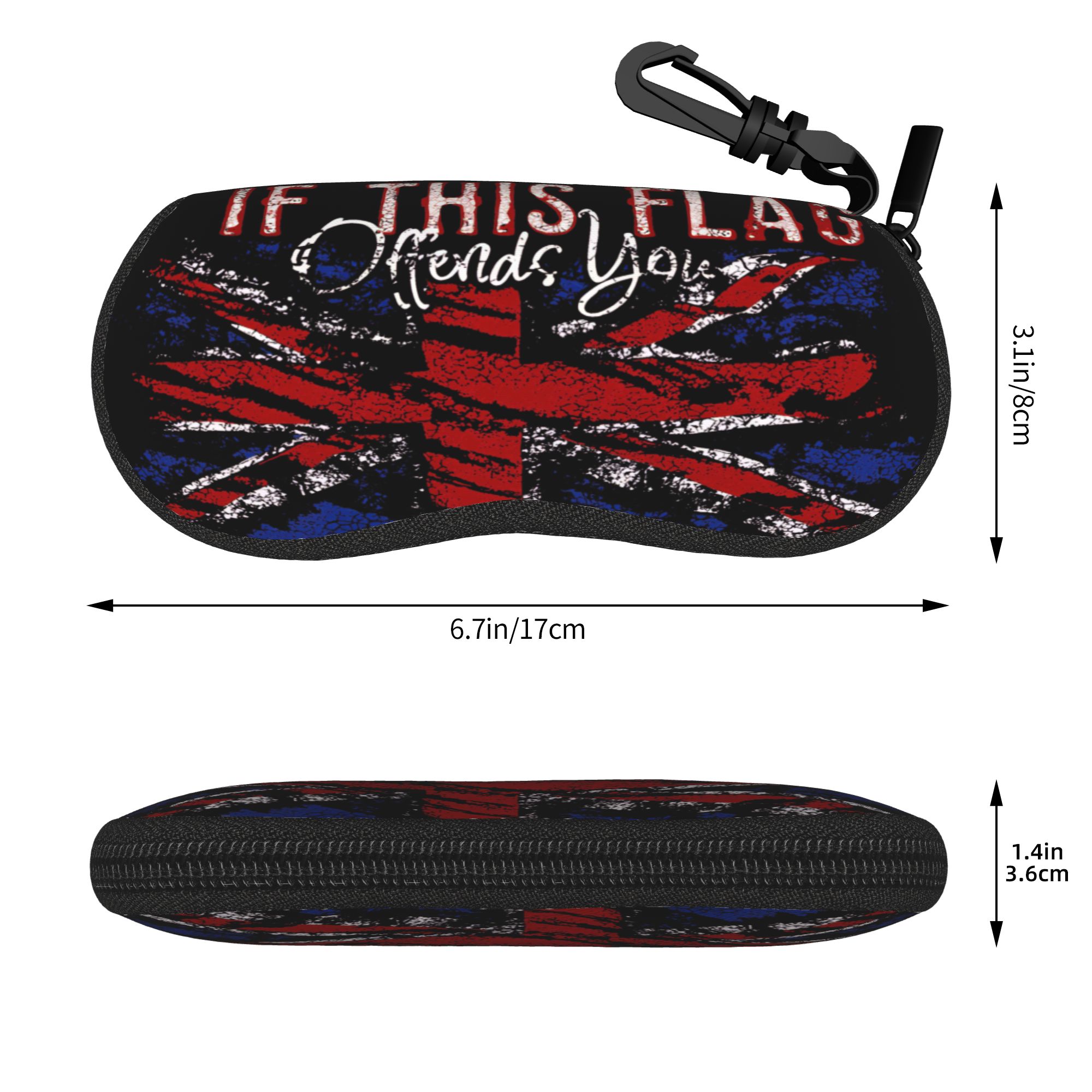 Estuche para gafas con bandera - Women'S Accessories Uk reseña y precio