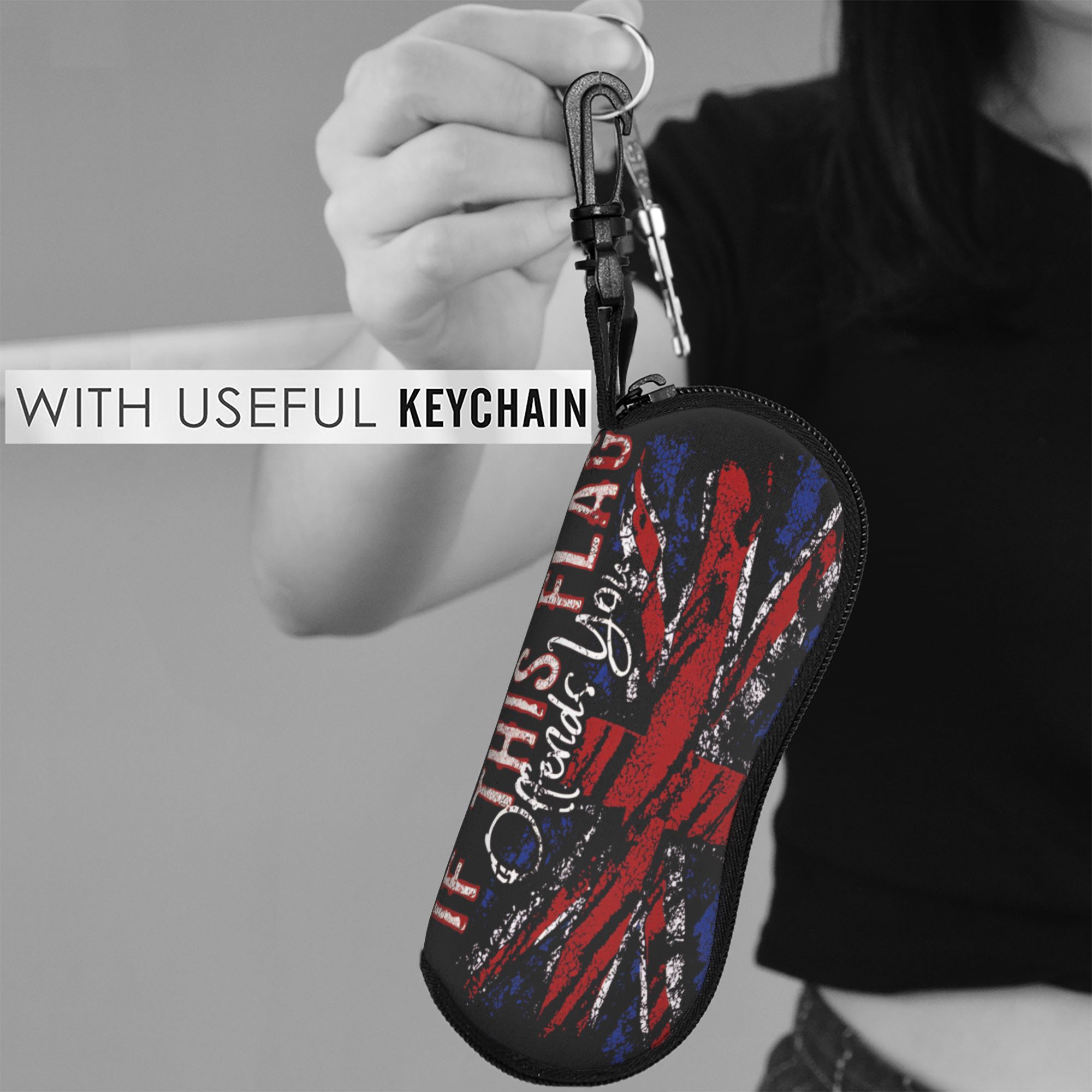 Estuche para gafas con bandera - Women'S Accessories Uk reseña y precio