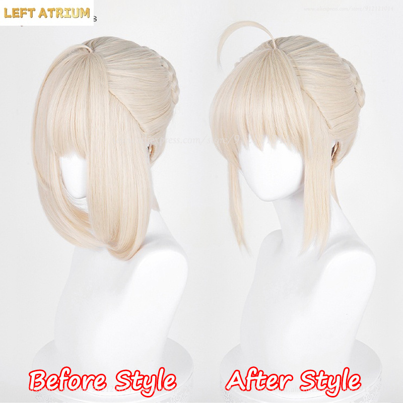 Peluca de Cosplay Saber Altria - Women'S Yellow Accessories reseña y precio