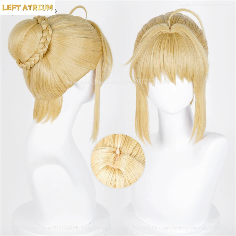 Peluca de Cosplay Saber Altria - Women'S Yellow Accessories reseña y precio