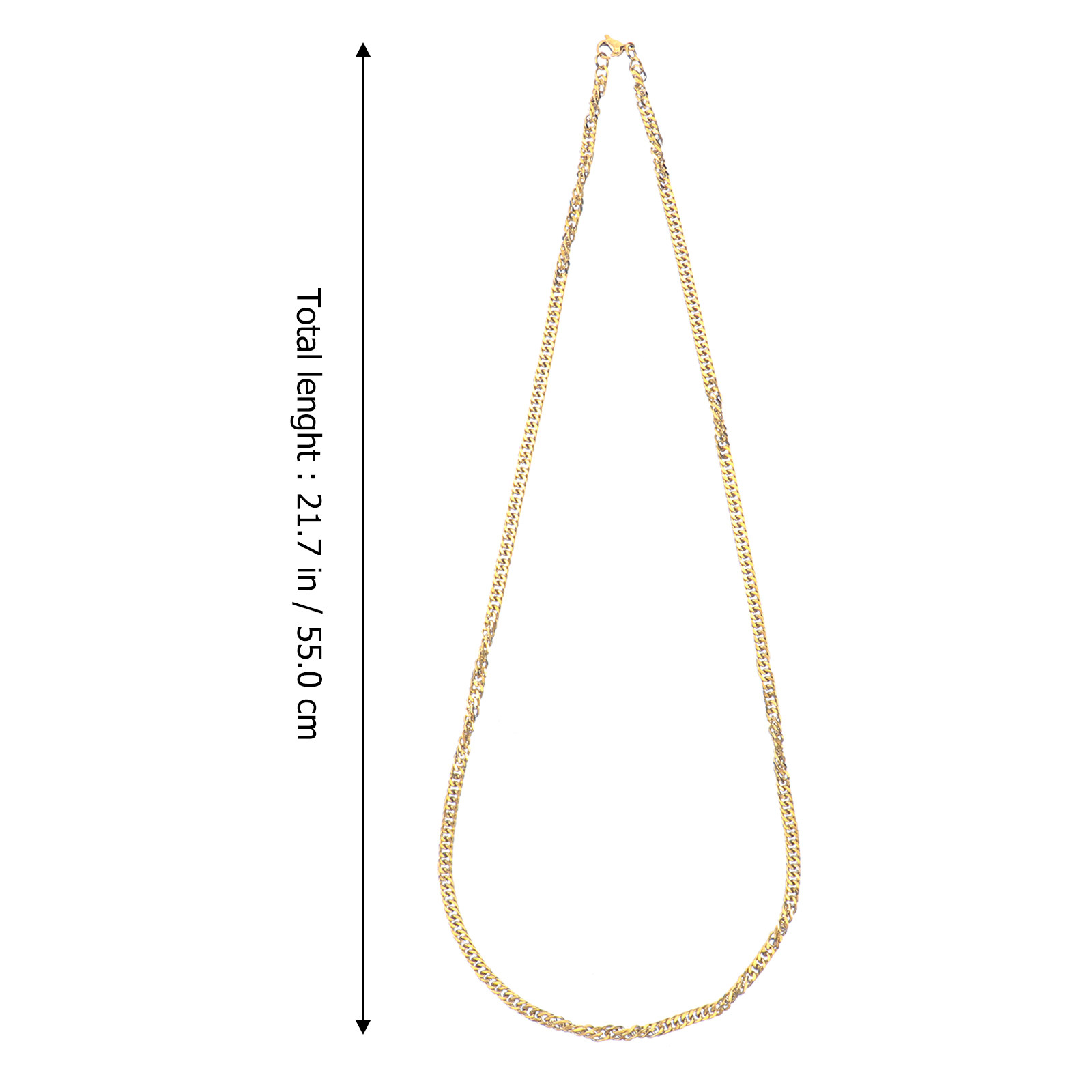 1 pieza de cadena de acero de  - Women'S Accessories For Neck reseña y precio