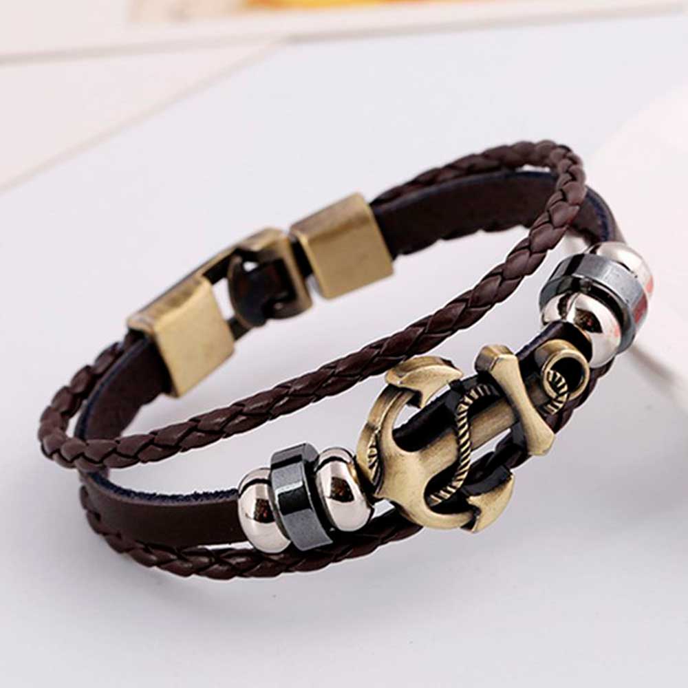 Pulseras de cuerda de cuero Vi - Women Accessories Pk reseña y precio